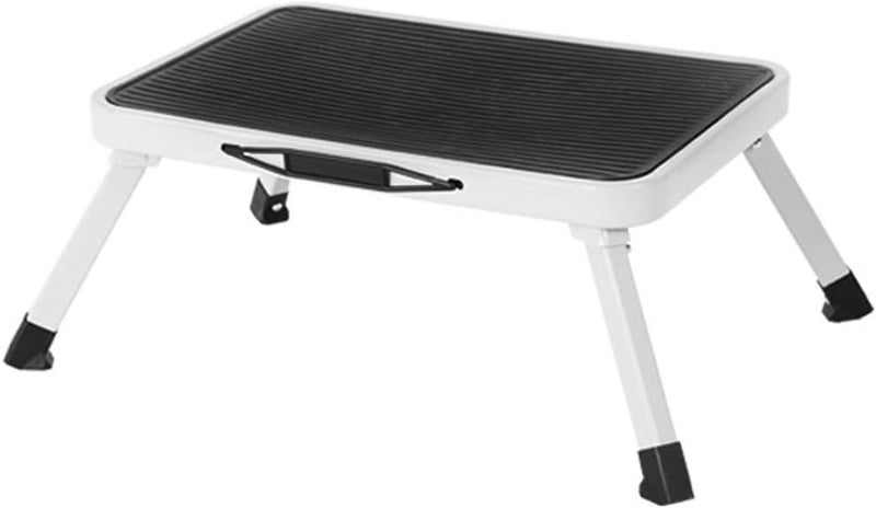 klarako One Step Folding Ladder, Heavy Duty Steel Portable Step Ladder NonSlip Rubber Mat Folding Legs 150 kg Max Capacity - Image 1