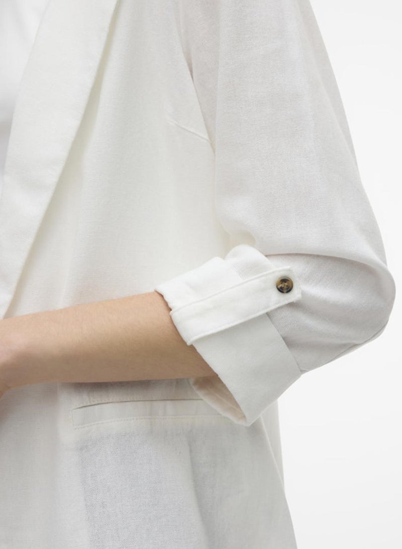 VERO MODA بليزر فضفاض Vmjesmilo 3/4 Wvn Noos - Image 2