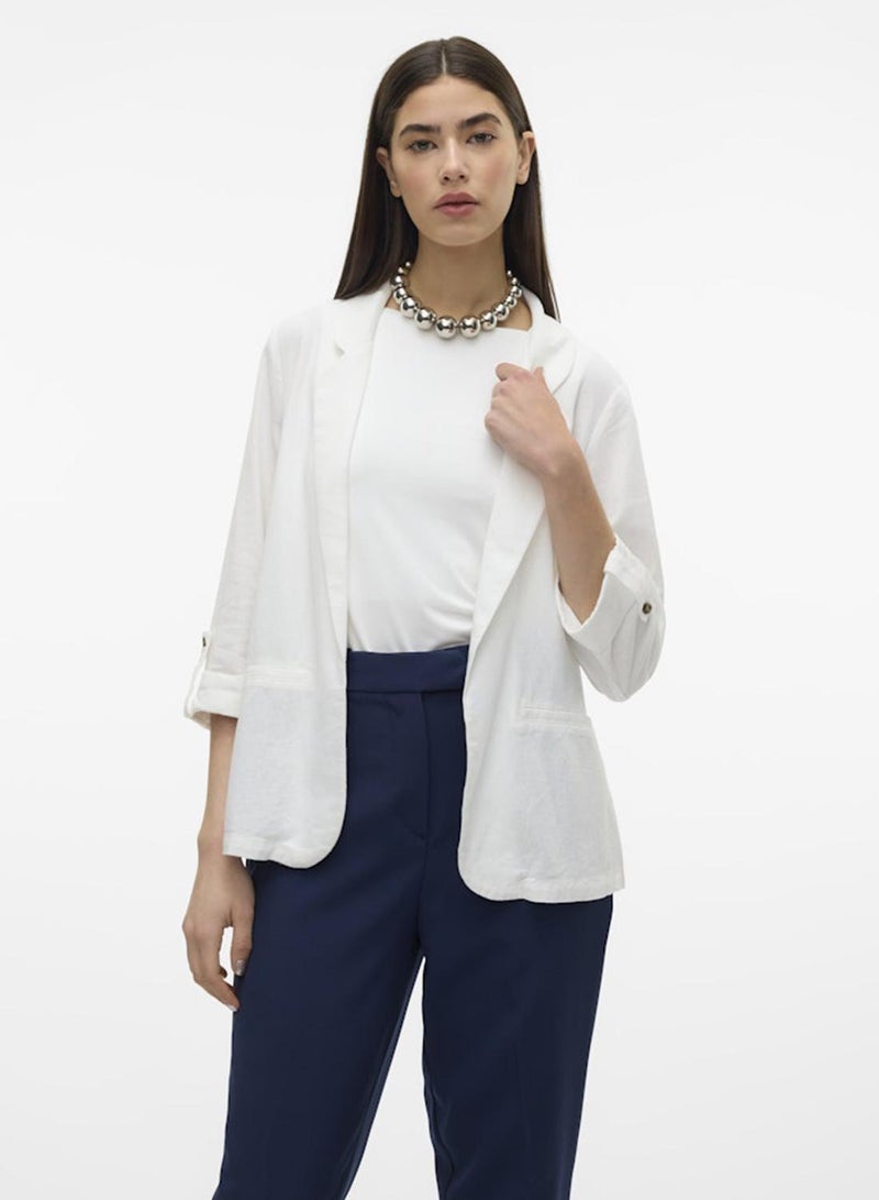 VERO MODA بليزر فضفاض Vmjesmilo 3/4 Wvn Noos - Image 5