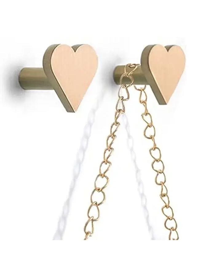 Brass Heart Shaped Cabinet Drawer Pull Single Hole Door Handle Rust Resistant 1pc - Image 5