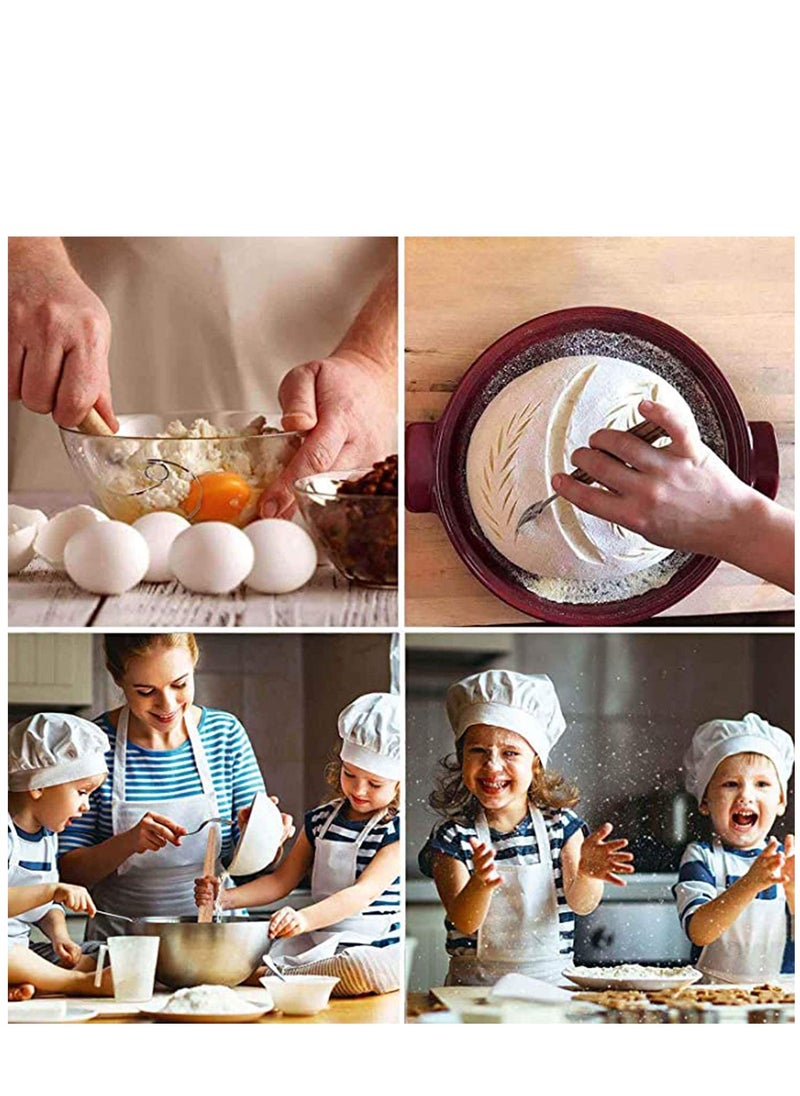 Excefore Bread Lame and Large Danish Dough Whisk Set, With 5 Replacement Blades and Leather Protective Cover Stainless Steel Bread Making Tools for Pastry, Baking Cake  - Image 3