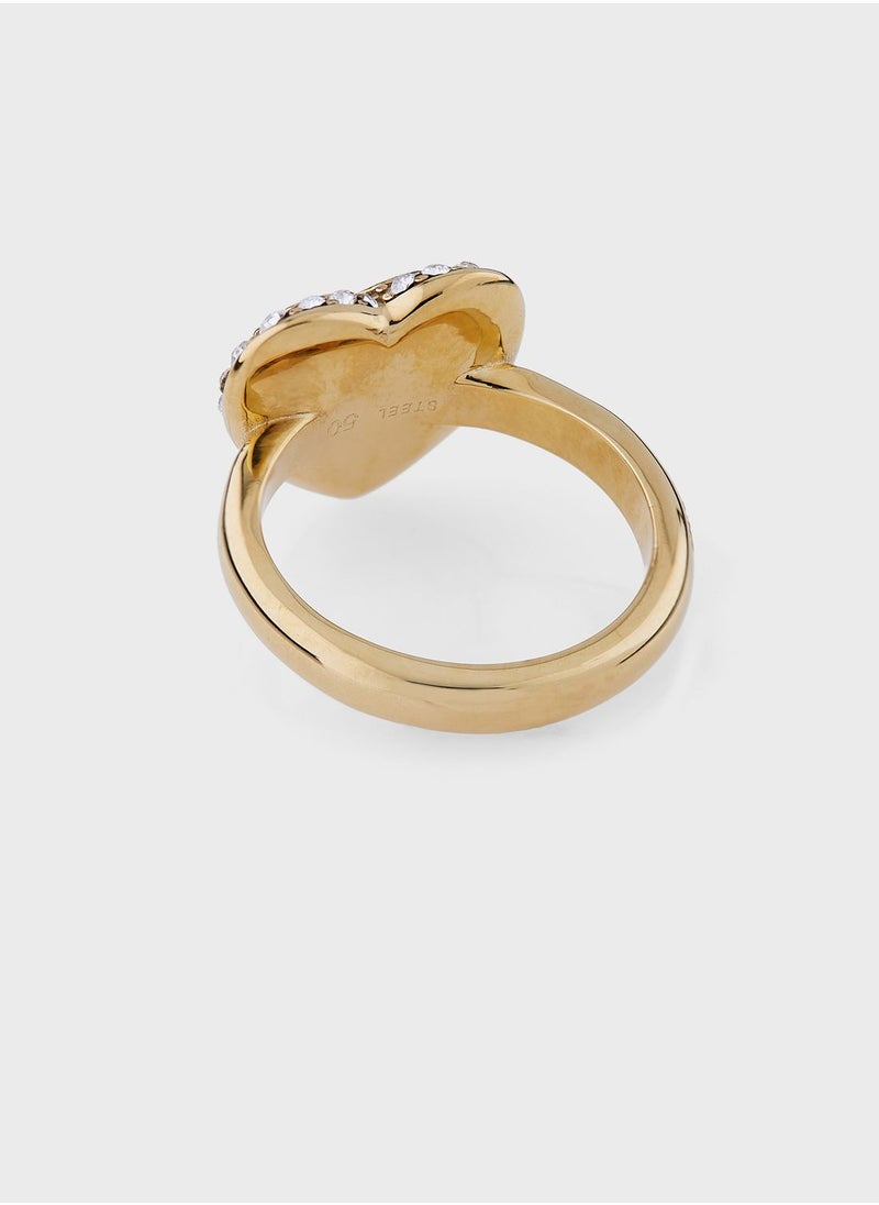 GUESS Heart Solitaire Ring  - Image 3