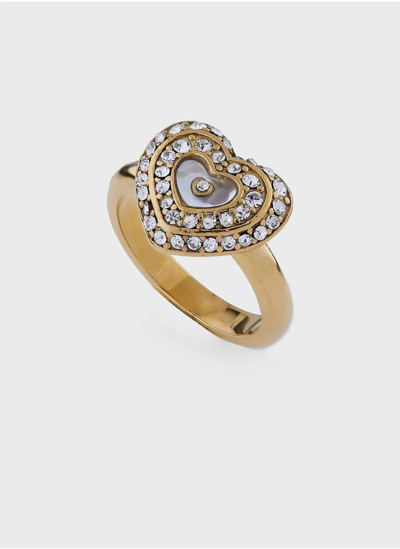 GUESS Heart Solitaire Ring