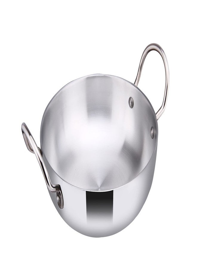 SPC Shree Padmavati Cookware Polish Deep Kadhai, Thickness 3.25mm Diameter 26 cm (3.50 Ltrs) - Image 1