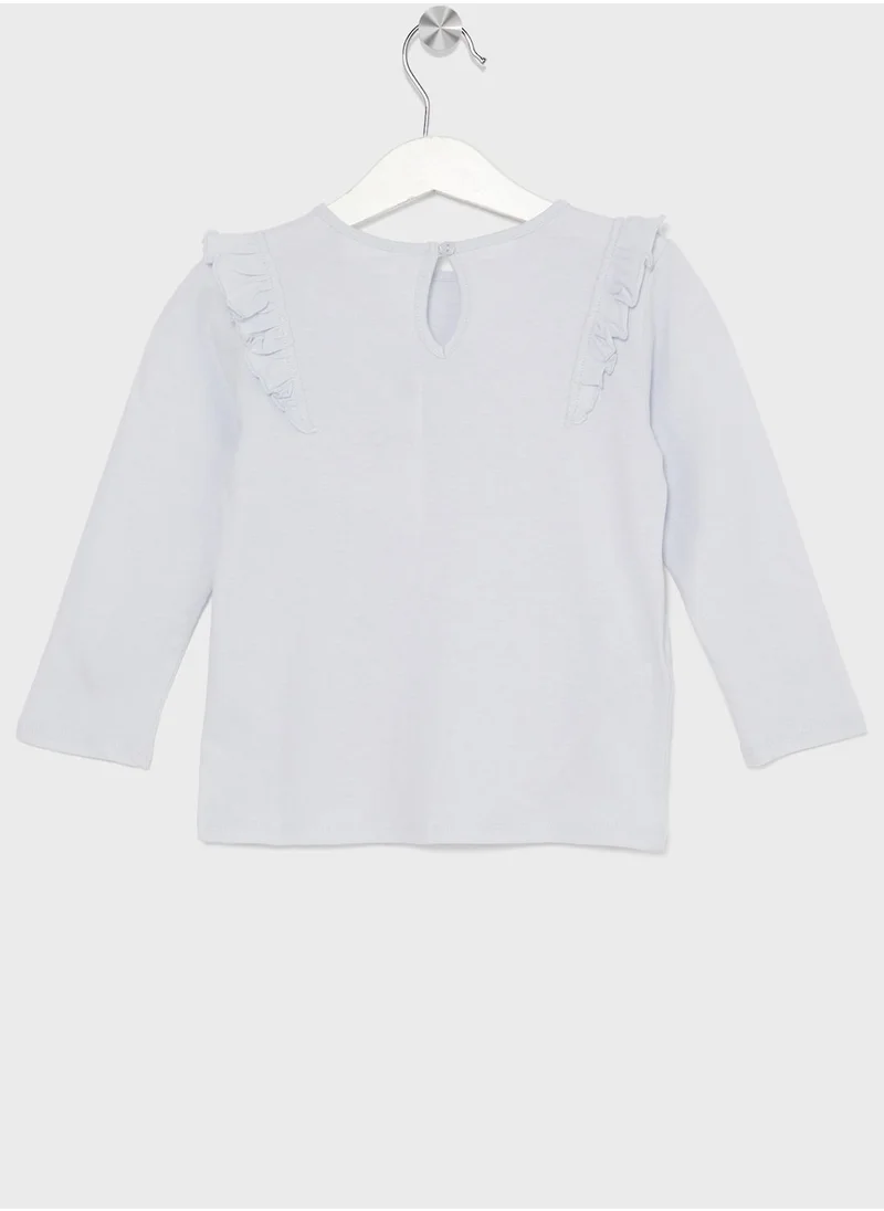 MANGO Infant Ruffle T-Shirt