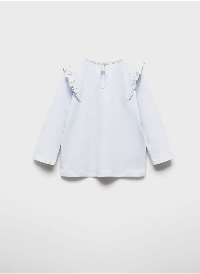 MANGO - Infant Ruffle T-Shirt - Image 1