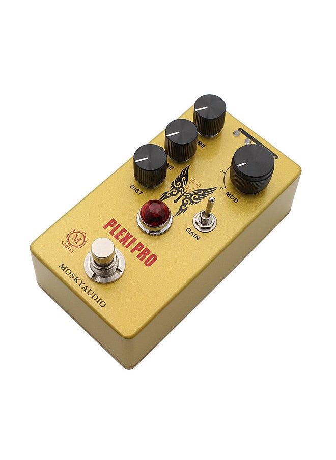 MOSKYAudio MOSKYAUDIO Guitar Distortion Pedal Electric Guitar Effects Pedal Volume/Tone/Distortion Control True Bypass Metal Shell DC 9V 6.35mm Input/Output Interface Mini Guitar Distortion Effector  - Image 1