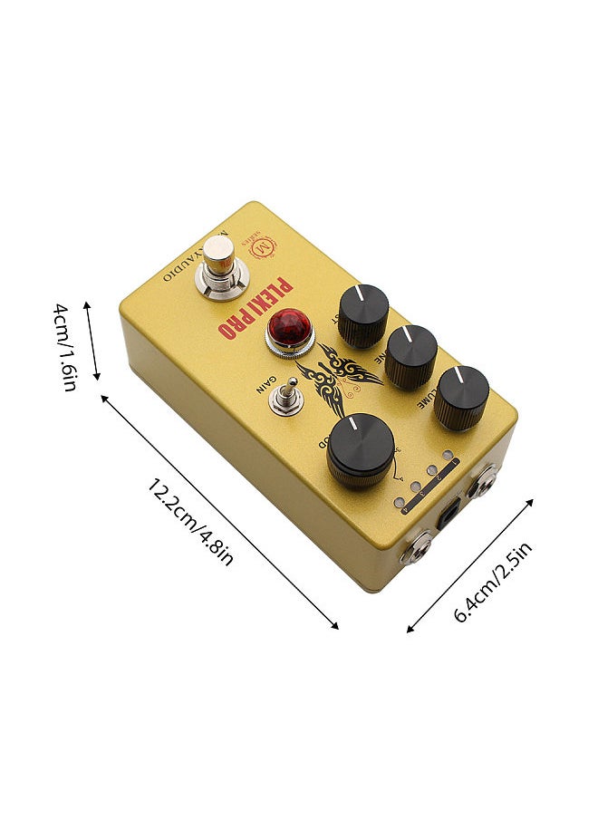 MOSKYAudio MOSKYAUDIO Guitar Distortion Pedal Electric Guitar Effects Pedal Volume/Tone/Distortion Control True Bypass Metal Shell DC 9V 6.35mm Input/Output Interface Mini Guitar Distortion Effector  - Image 5