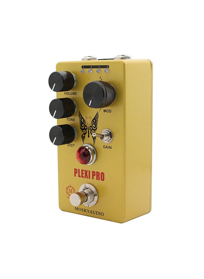 MOSKYAudio - MOSKYAUDIO Guitar Distortion Pedal Electric Guitar Effects Pedal Volume/Tone/Distortion Control True Bypass Metal Shell DC 9V 6.35mm Input/Output Interface Mini Guitar Distortion Effector - Image 1