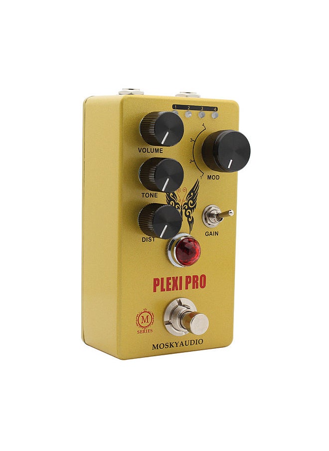 MOSKYAudio MOSKYAUDIO Guitar Distortion Pedal Electric Guitar Effects Pedal Volume/Tone/Distortion Control True Bypass Metal Shell DC 9V 6.35mm Input/Output Interface Mini Guitar Distortion Effector  - Image 2