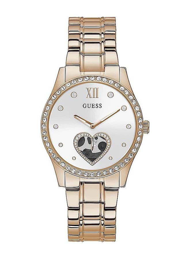 GUESS Women's Analog Round Shape Stainless Steel Wrist Watch - 38 Mm - Image 1