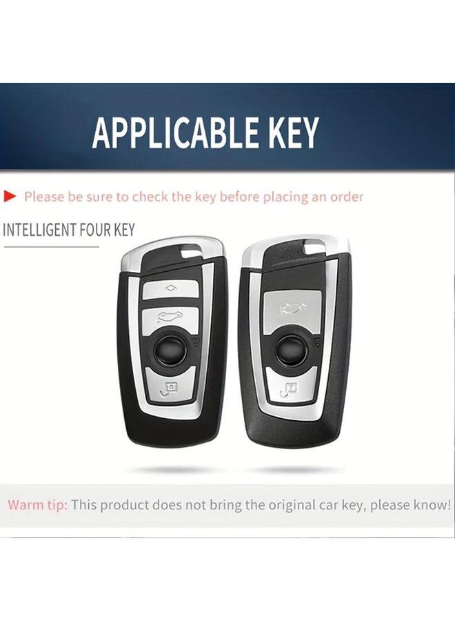 Golden Key Case With Keychain For Car Remote Key Cover Compatible With BMW 1 2 3 4 5 6 Series X1 X3 X4 X5 X6 - Image 2