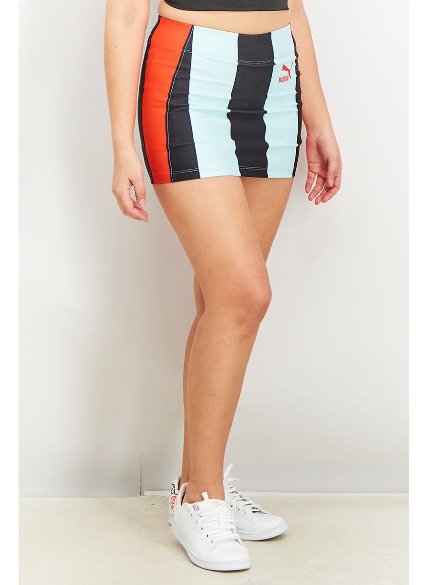 PUMA Women Sportswear Fit Stripe Training Skirt, Black  - Image 3