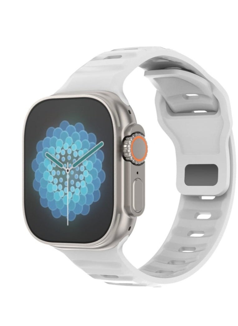 DT NO.I - DT NO.1 Ultra: a silver-colored smart watch that combines luxury and power. A complete sports experience with a modern and elegant design. Supports the Wear Pro application to manage your life with ease. Equipped with advanced technologies such as NFC to keep up with the future - Image 1