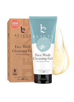 Beauty by Earth Face Wash - USA Made with Natural & Organic Ingredients, Facial Cleanser for Acne Prone, Combination & Oily Skin, Non Toxic Face Wash for Sensitive Skin, Gentle Cleanser for Women & Men (4 Fl Oz)  - Image 1