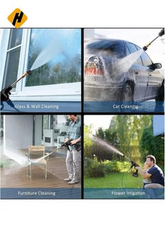 HuHa Cordless 48V Electric High Pressure Car Washer Manual Rechargeable Car Washing Machine with Adjustable 3-in-1 Nozzle and Hose Pipe for Washing Cars Watering Flowers Cleaning Floors  - Image 5