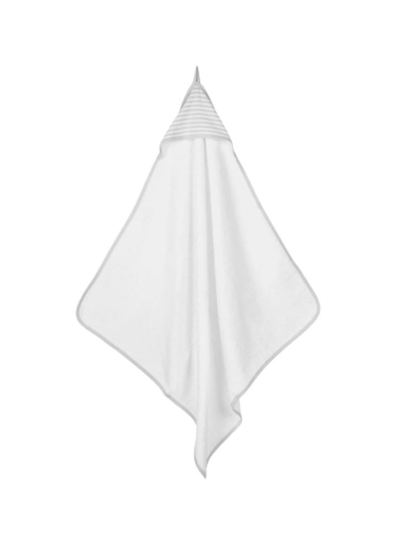 Under the Nile - Under the Nile Organic Cotton Super Soft Baby Deluxe Hooded Towel Striped- Super Absorbent Baby Bath Shower Towel for Sensitive Skin Baby - Image 1
