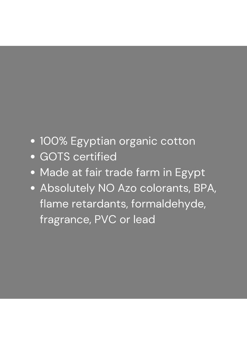 Under the Nile - Under the Nile Organic Cotton Super Soft Baby Deluxe Hooded Towel Striped- Super Absorbent Baby Bath Shower Towel for Sensitive Skin Baby - Image 1