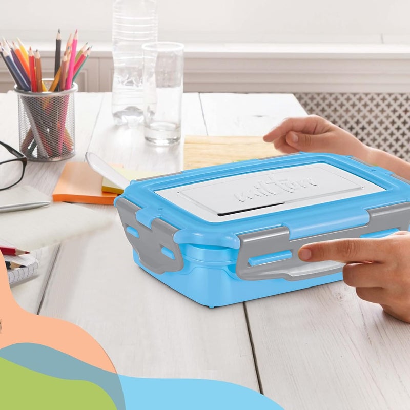 Milton صندوق تيفين صغير معزول من ميلتون ستيل سوبر ديلوكس، 400 مل، مع حاوية داخلية من الفولاذ المقاوم للصدأ، 120 مل وملعقة - Image 4