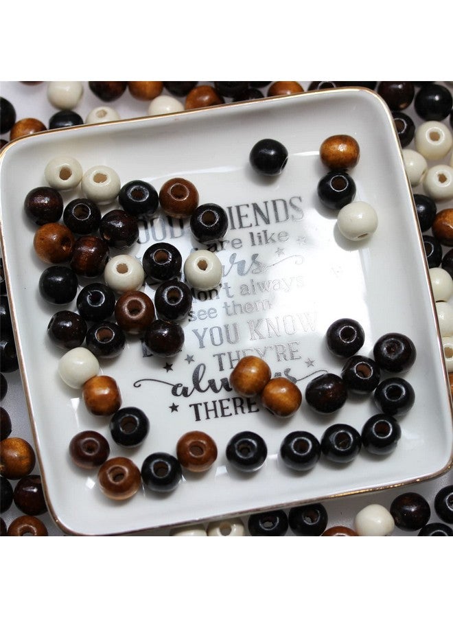 BetterJonny 400Pcs Large Hole Wood Beads Betterjonny Natural Wooden Spacer Beads Bulk 12X11Mm Round Wood Loose Spacer Bead With 3.5Mm Hole For Diy Crafts Jewelry Making 4 Colors - Image 5