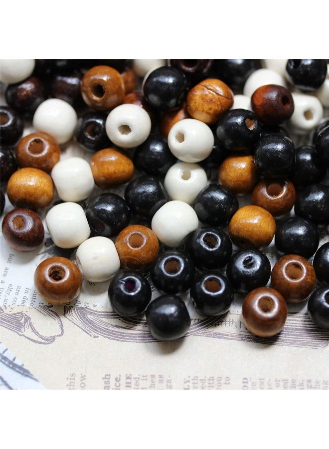 BetterJonny 400Pcs Large Hole Wood Beads Betterjonny Natural Wooden Spacer Beads Bulk 12X11Mm Round Wood Loose Spacer Bead With 3.5Mm Hole For Diy Crafts Jewelry Making 4 Colors - Image 4