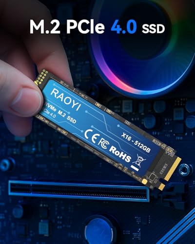 RAOYI 512GB NVMe Internal Solid State Drive M.2 2280 PCIe Gen4x4 SSD, Up to 5000MB/s, Configure SLC Cache, Storage and Memory Expansion for PS5 Laptop Desktop - Image 5