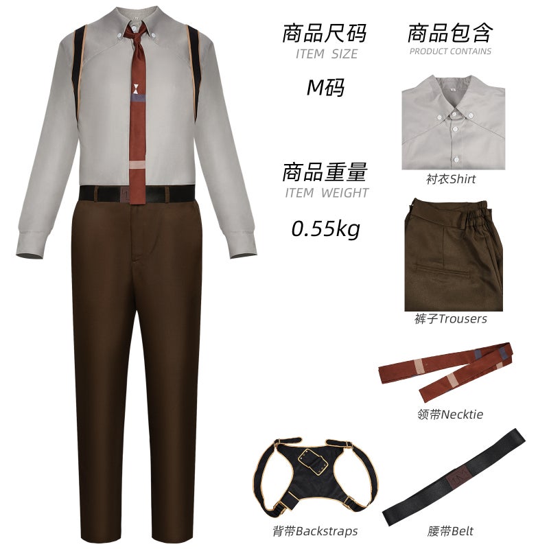 Halloween Loki Cosplay Costume Loki Season 2 Men'S Casual Shirt Set Cosplay Stage Performance Costume - Image 4