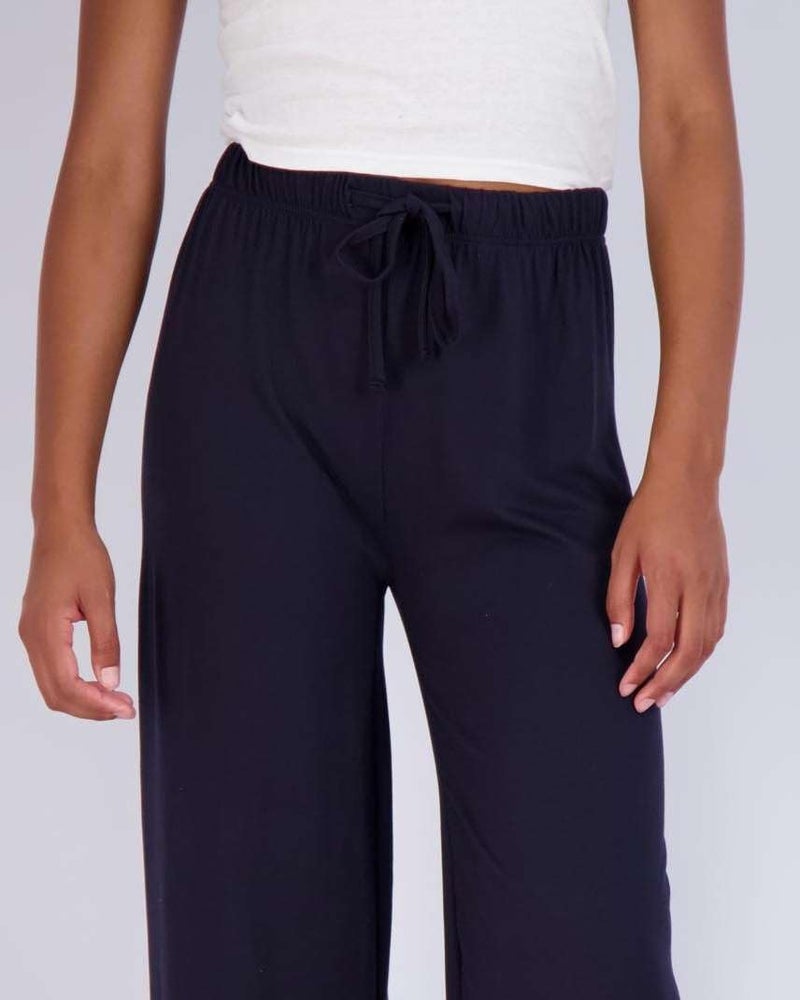 REALESSENTIALS Real Essentials 3 Pack Soft Palazzo Pajama Pants for Women, Wide Leg Comfortable Casual Lounge Yoga Bottoms (Plus Size), Set 2, Medium - Image 5