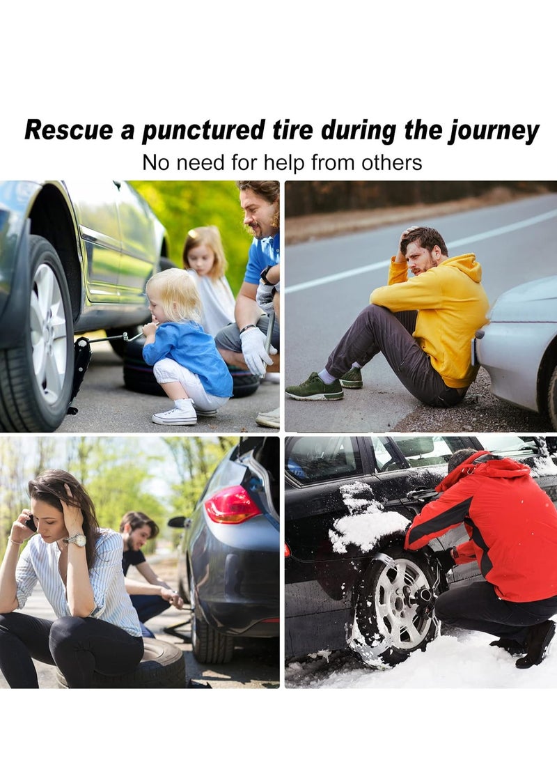 20 Pack Tire Repair Nails Black Tire Repair Rubber Screws Soft Rubber Screw Fast Tool Self-Service Tire Repair Nail for Car Motorcycle - Image 3