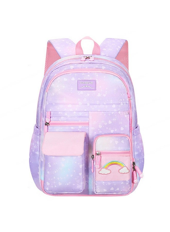 FunBlast Bag for Girls - School Bag for Girls, Large Capacity School Bags for Girls, Kawaii Bags, Bagpacks for Girls, Japanese School Bags for Girls - 45X33X16 CM (Purple) - Image 1