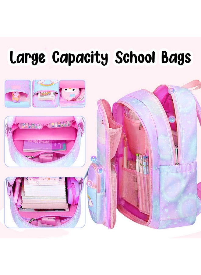 FunBlast Bag for Girls - School Bag for Girls, Large Capacity School Bags for Girls, Kawaii Bags, Bagpacks for Girls, Japanese School Bags for Girls - 45X33X16 CM (Purple) - Image 3