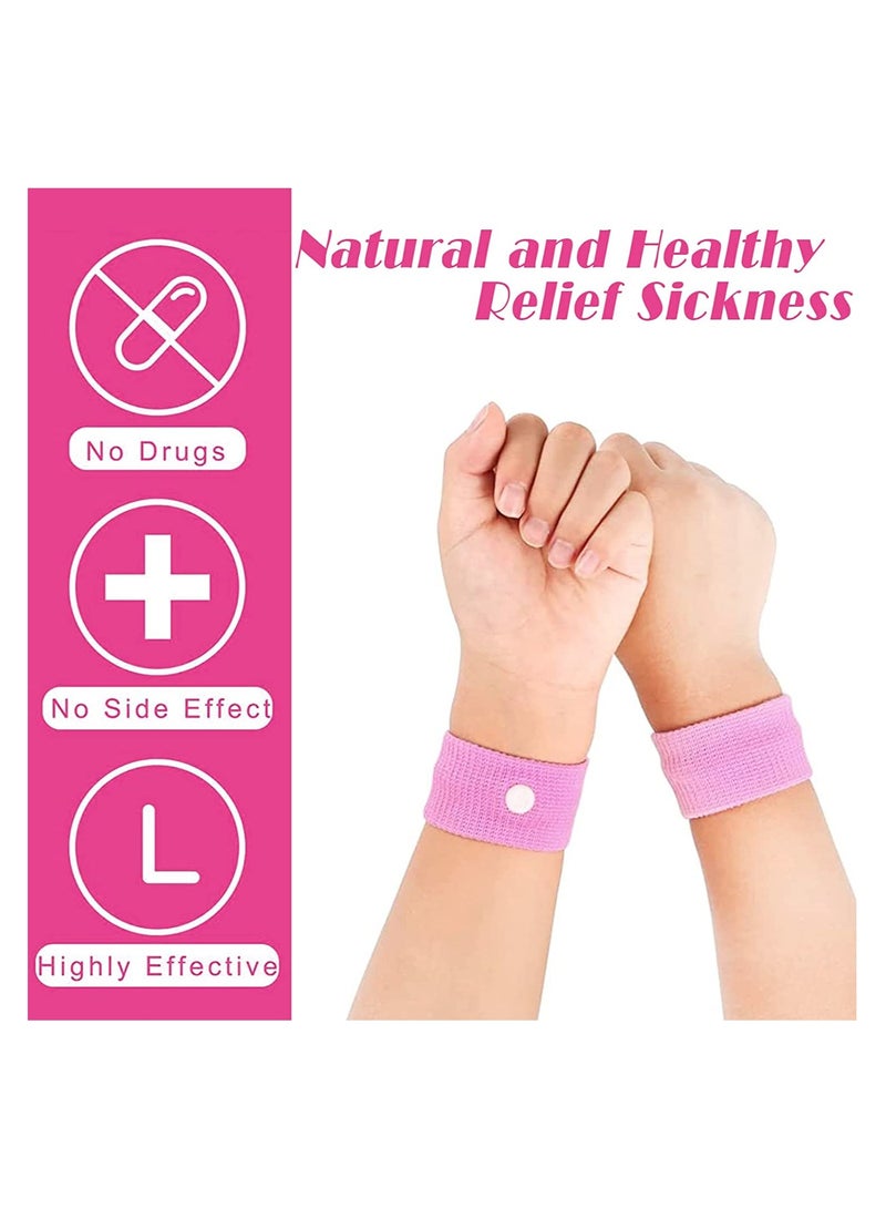 Barakah Motion Sickness Relief Wristbands Travel Acupressure Nausea Band Anti Car Sea Morning Bands for 2 Pairs - Image 4
