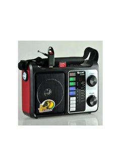 Golon Golon RX-333BT Portable Radio FM AM SW1-2 Quad Band Outdoor and Home Use with Bass X Vintage Design (Multicolor)  - Image 2