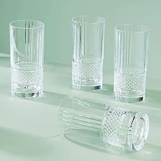 Paksh Novelty طقم كؤوس باكش نوفيلتي® الأنيقة عالية الجوانب من 6 قطع، كؤوس شرب ذات قاعدة ثقيلة للماء، العصير، البيرة، النبيذ، الويسكي، والكوكتيلات، شفافة، 300 مل - Image 3
