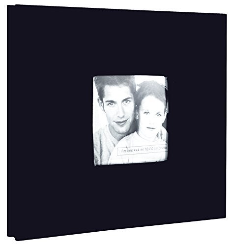 MCS Expandable 10 - Page inserts Fabric Scrapbook Album with Photo Opening Cover and 8 x 8 Inch Pages, 9.6 x 8.5 Inch, Black - Image 3