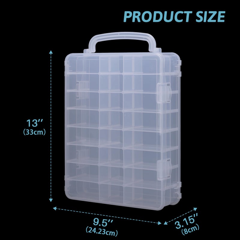 JOYMOMO 48 Slots Mini Brand Storage Case with Mini Brands Collector Toys,Transparent Compartment for Miniatures(Case Only) - Image 4