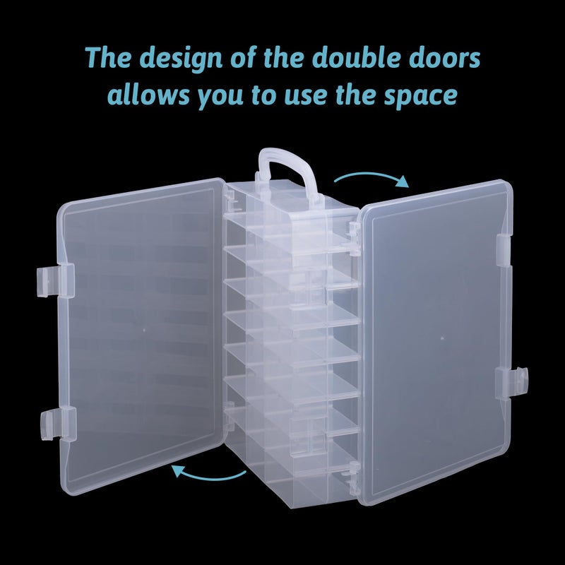 JOYMOMO 48 Slots Mini Brand Storage Case with Mini Brands Collector Toys,Transparent Compartment for Miniatures(Case Only) - Image 5