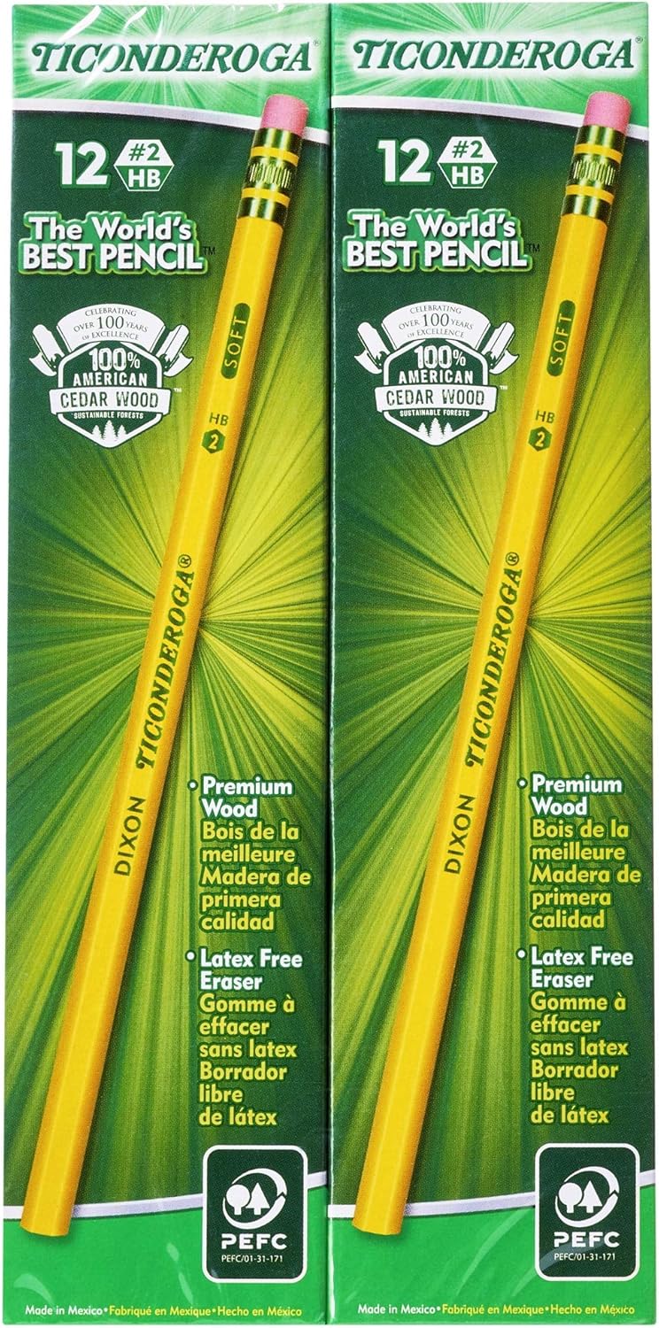 Ticonderoga Woodcase Pencils 2 Boxes of 96, 192 Pencils Total (13872SP) - Image 3