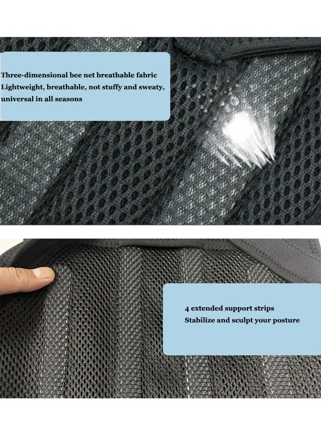 Aissiora Hunchback correction belt Adjustable Back orthotics Adult body aligners Wrap around the waist support Relieves shoulder, neck and back pain Helps correct hunchback  - Image 5