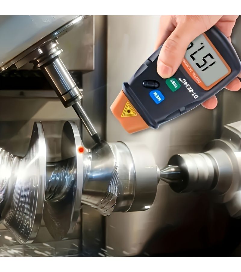 Handheld Digital Tachometer Non Contact Laser RPM Gauge 2234C 2.5 to 99999 RPM 001 Percent Accuracy Battery Operated - Image 4