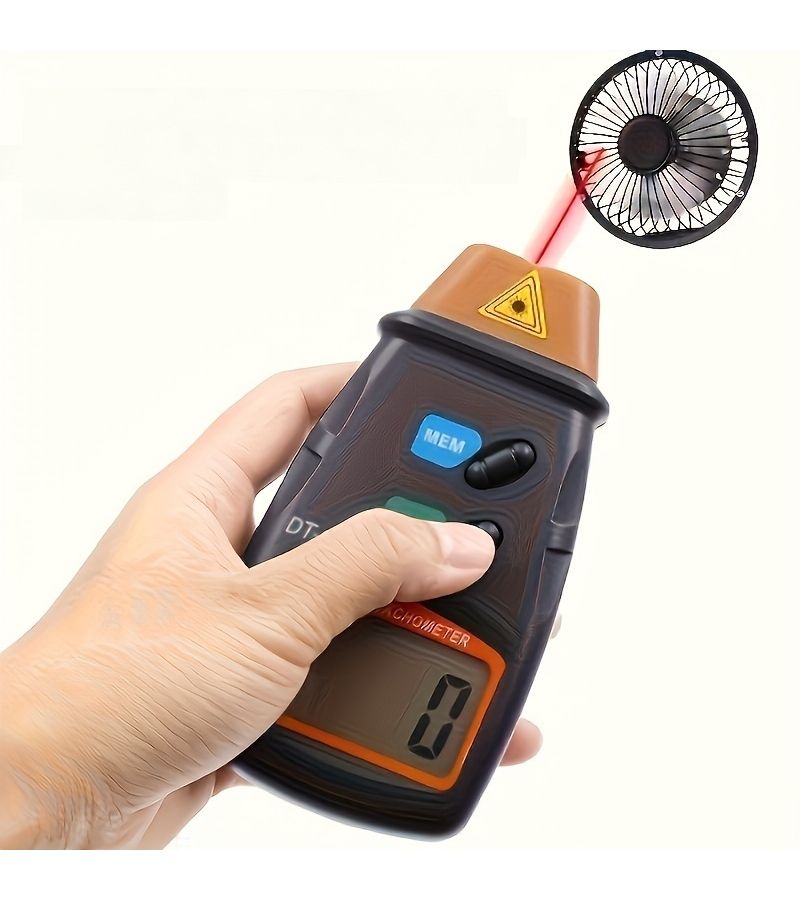 Handheld Digital Tachometer Non Contact Laser RPM Gauge 2234C 2.5 to 99999 RPM 001 Percent Accuracy Battery Operated - Image 1