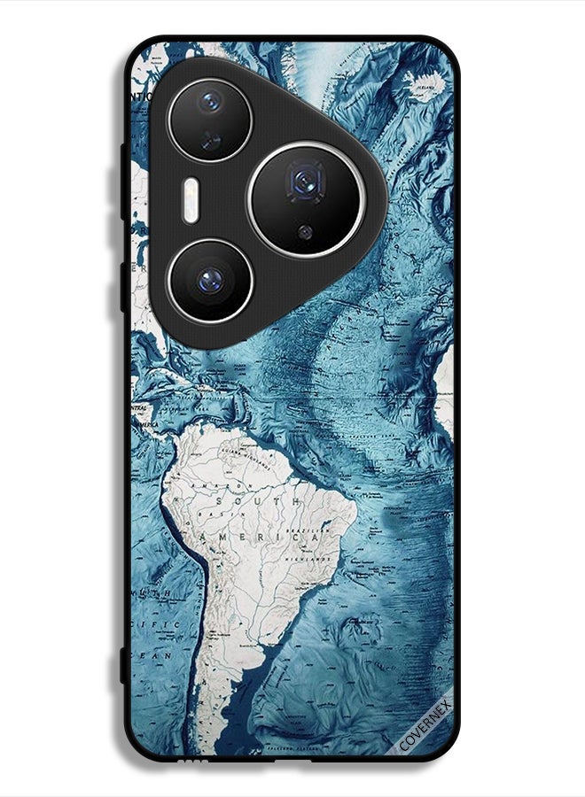 Covernex Huawei Pura 80 Pro Plus Protective Case Cover Map Art - Image 1