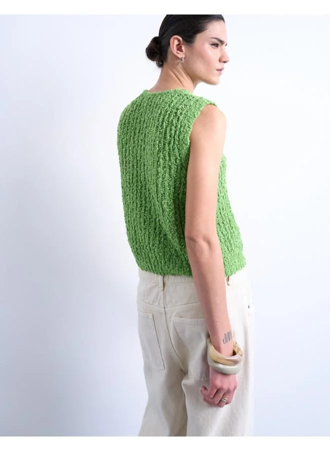 TOPSHOP Casual Sleeveless Tie Vest