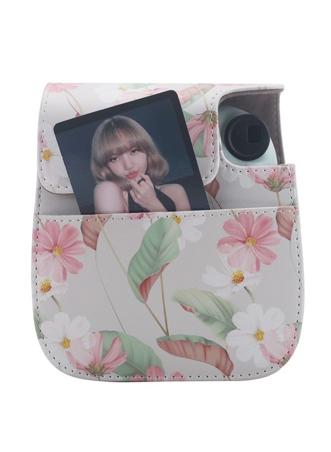 Frankmate Protective Case Compatible with Fujifilm Instax Mini 12 11 9 8 Instant Film Camera with Accessory Pocket and Adjustable Strap - Image 2