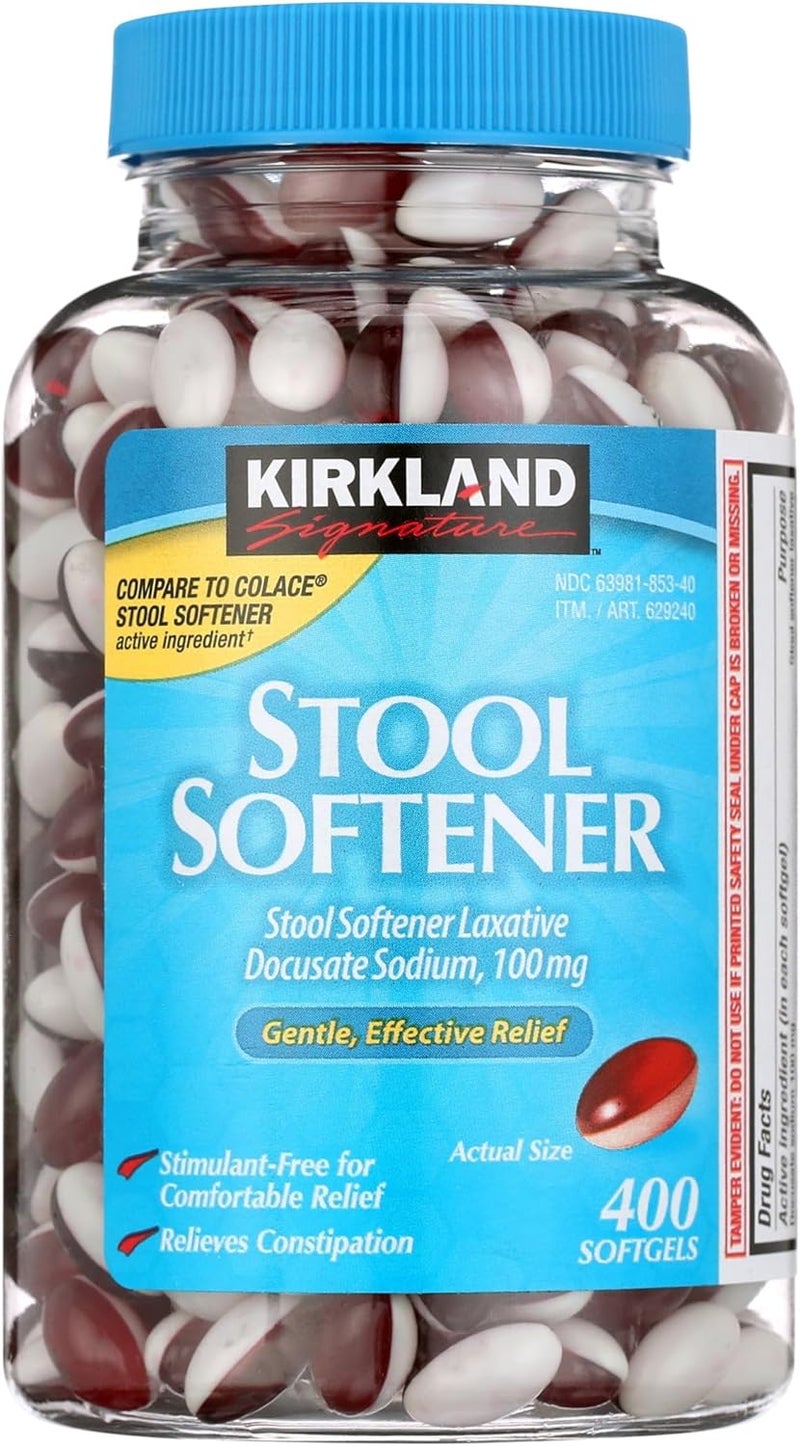 Kirkland Signature Stool Softener, 100mg, 400 ct - Image 1