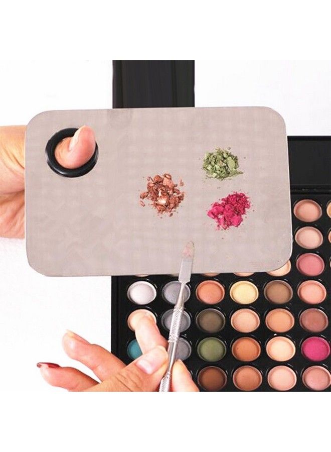 Fancyku Stainless Steel Makeup Mixing Blending Palette With Spatula - Image 3