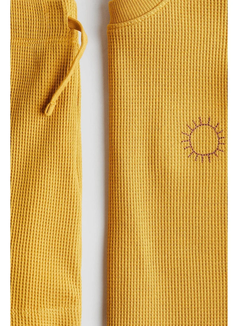 اتش اند ام 2-piece waffled cotton set