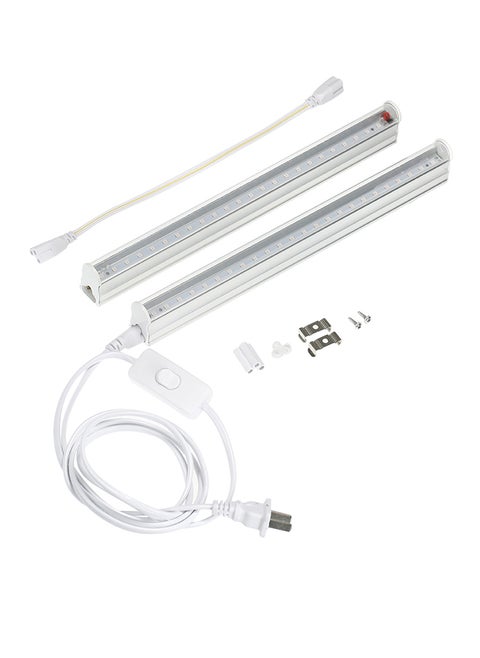 طقم أشرطة إضاءة LED أنبوبية للنباتات من قطعتين أبيض 35x10x25Ø³Ù†ØªÙŠÙ…ØªØ±