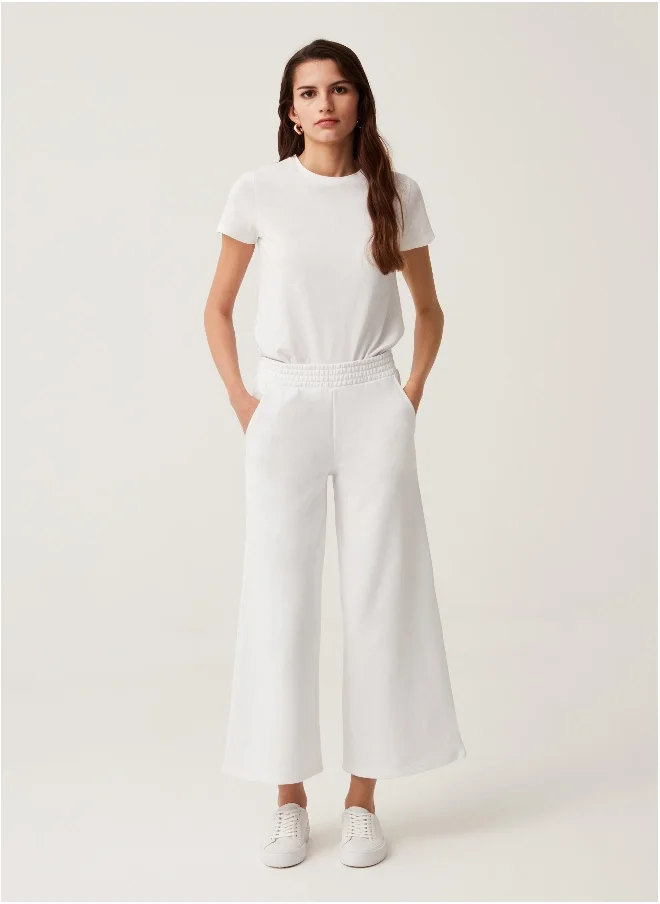 او في اس Ovs Wide-Leg Plush Joggers