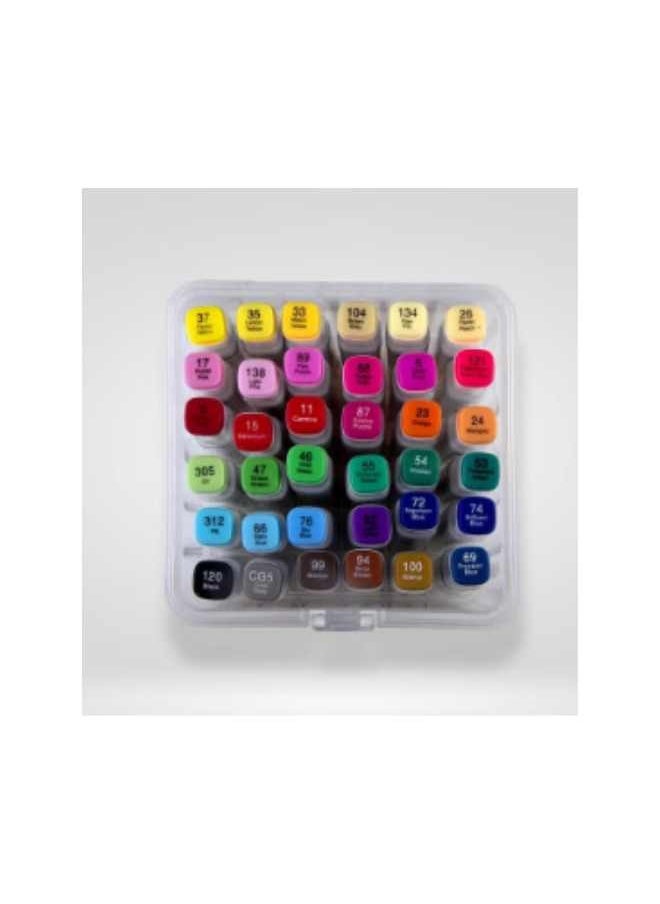 Hobi Market Art 36pcs Multicolor Double Sided Marker Pen Set  - Image 3